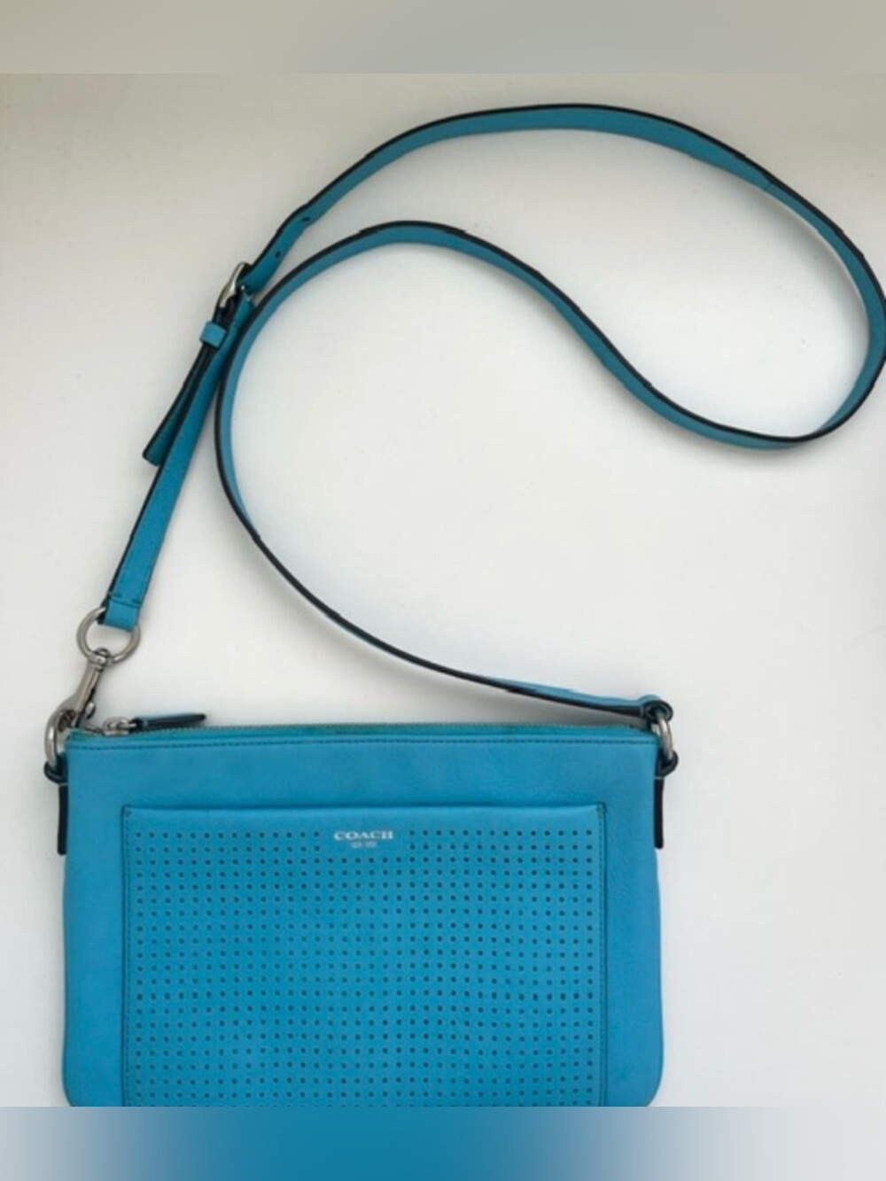Coach Legacy Perforated East West Swingpack (Style 48979)